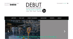 Desktop Screenshot of debutcontemporary.com